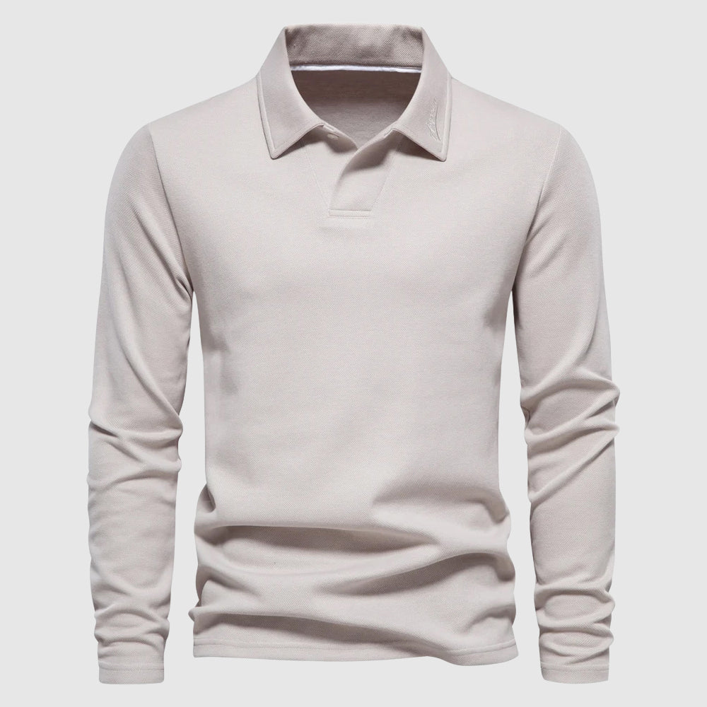 Men's Pique Polo Shirt | Long Sleeve