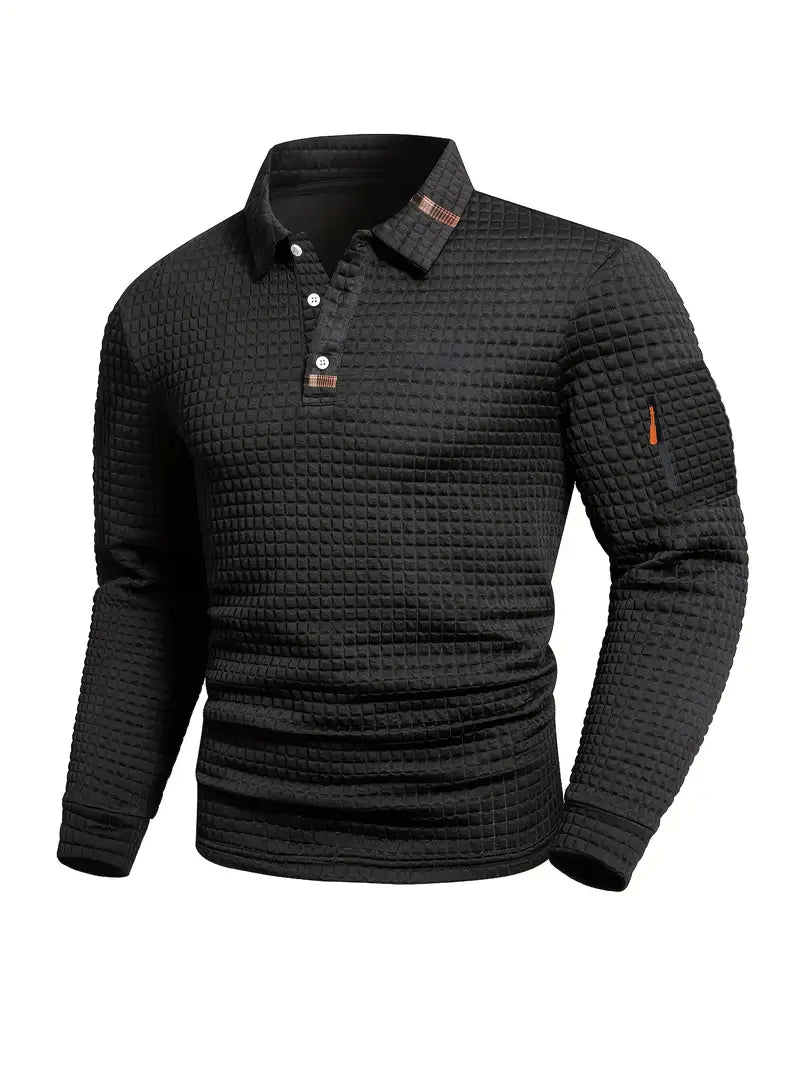 Men's Collar Polo Shirt | Zip Pocket