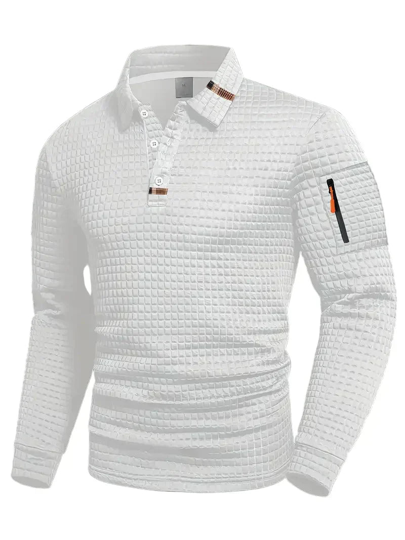 Men's Collar Polo Shirt | Zip Pocket