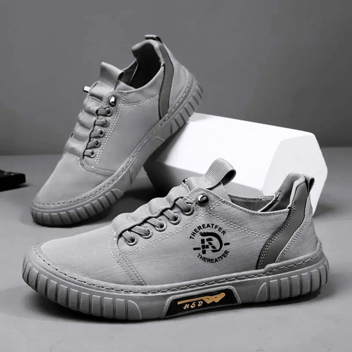 Men's Lace Up Sports Trainers | Gum Sole