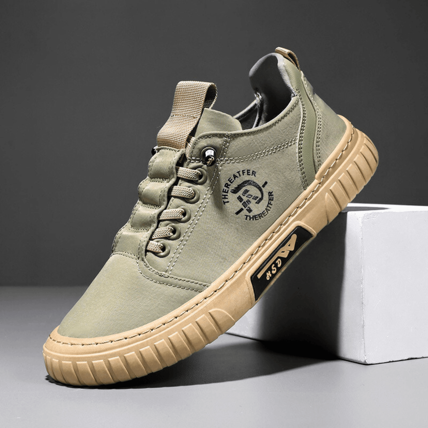 Men's Lace Up Sports Trainers | Gum Sole