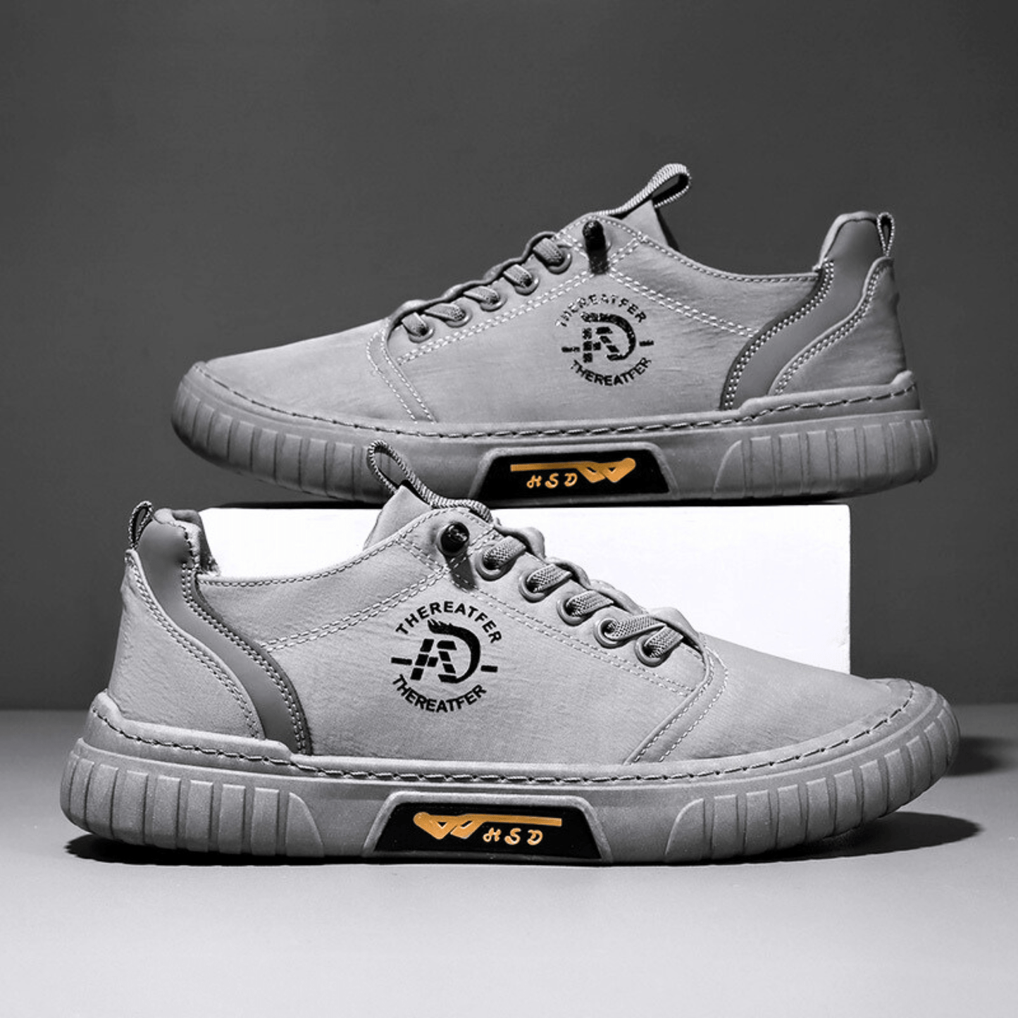Men's Lace Up Sports Trainers | Gum Sole