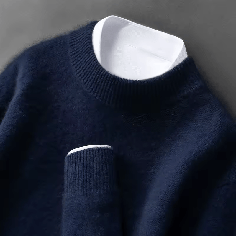 Men's Mock Neck Jumper | Long Sleeve