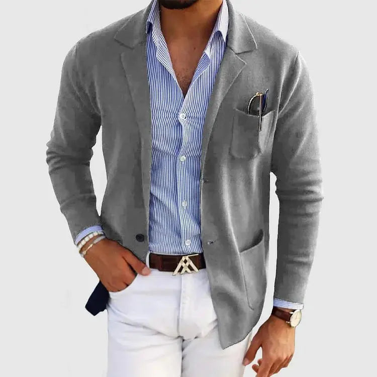 Men's Slim Fit Patch Pocket Jacket | Notch Lapel
