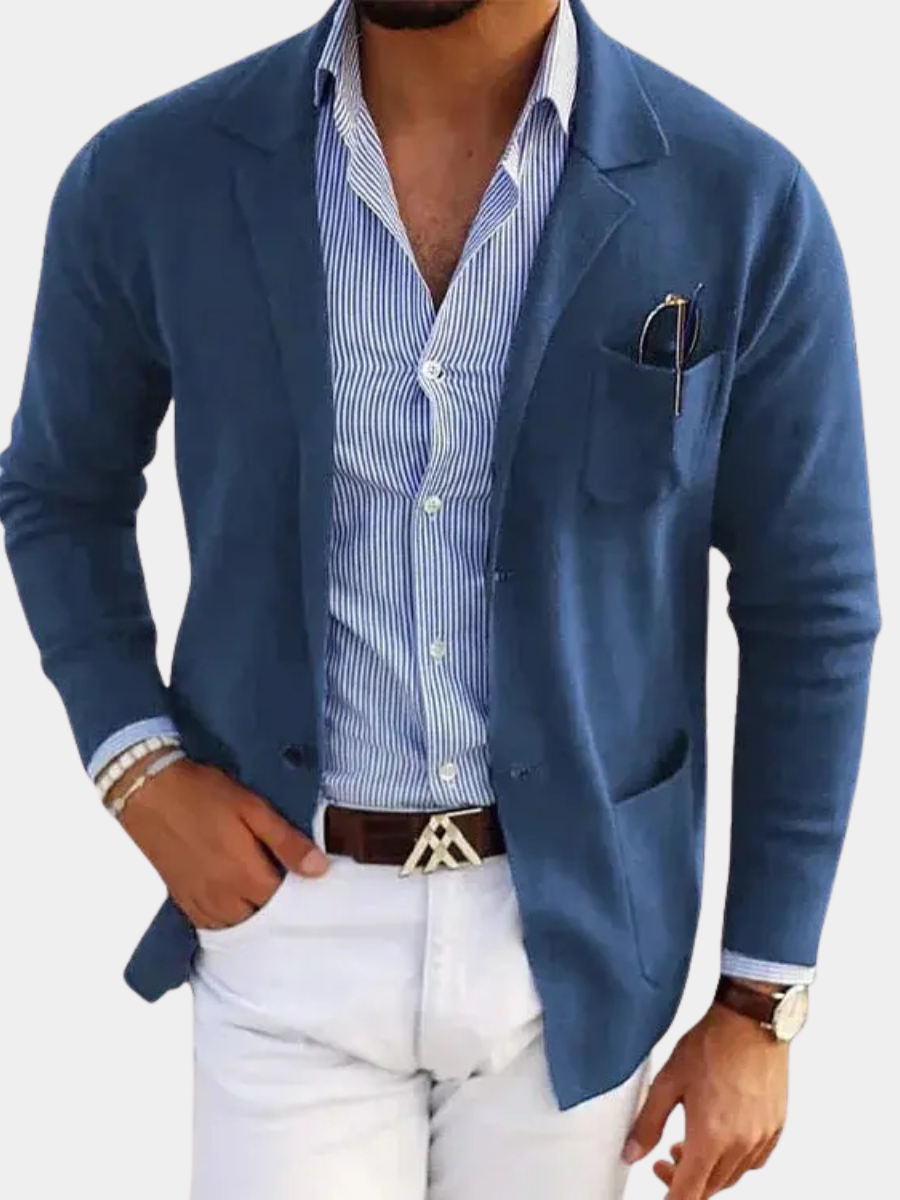 Men's Slim Fit Patch Pocket Jacket | Notch Lapel