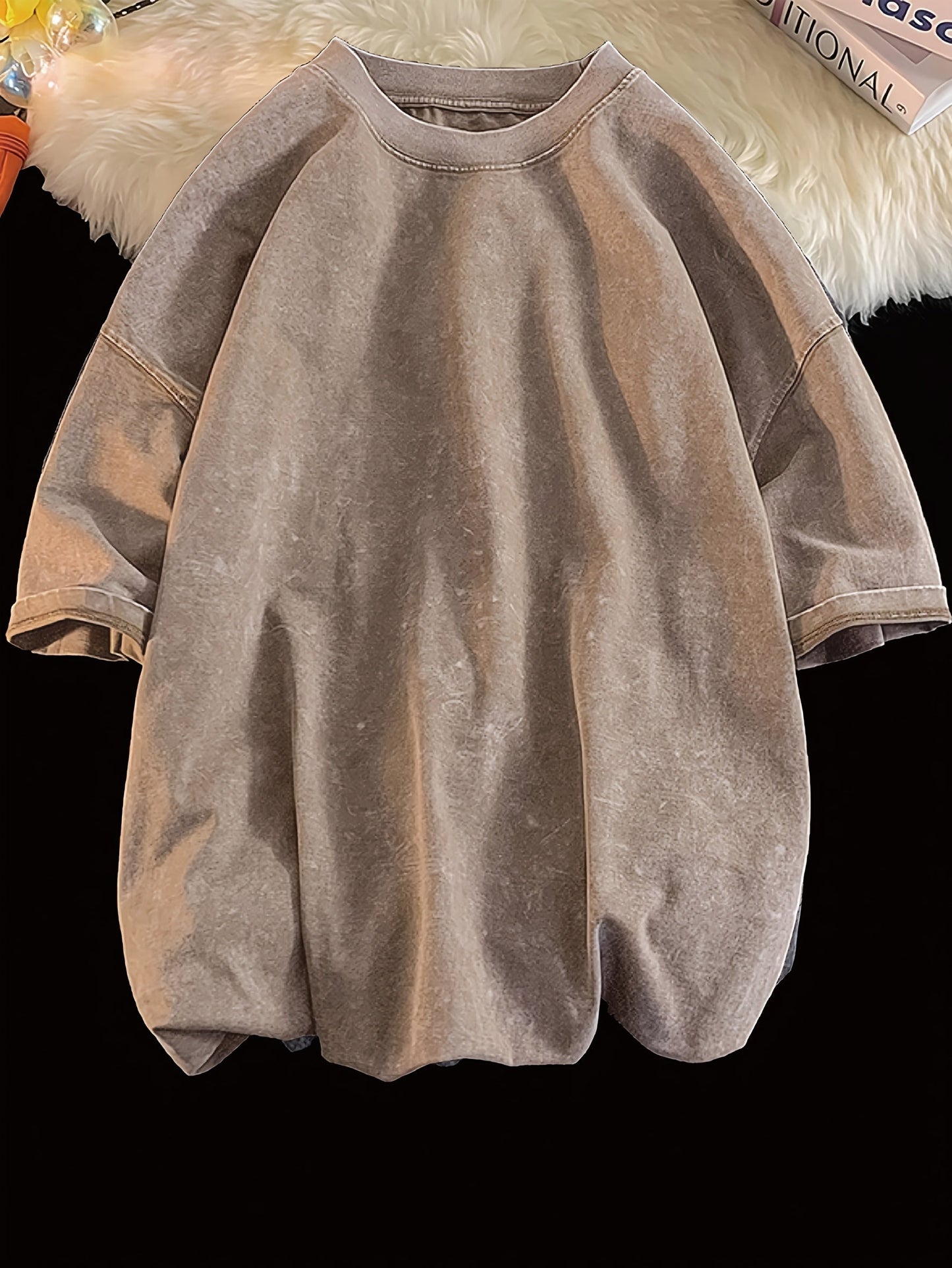 Men's Oversized Crew Neck T- T-Shirt | Short Sleeve