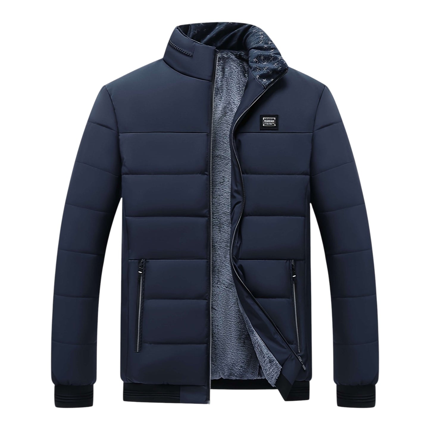 Men's Padded Funnel Neck Jacket | Zip Up