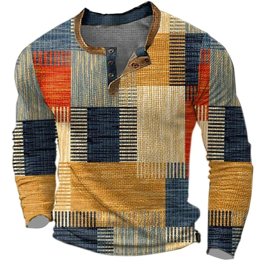 Men's Henley T-Shirt | Long Sleeve