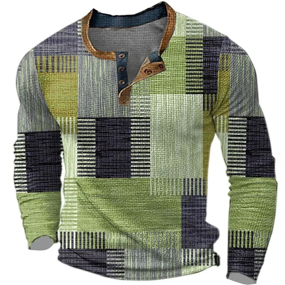 Men's Henley T-Shirt | Long Sleeve