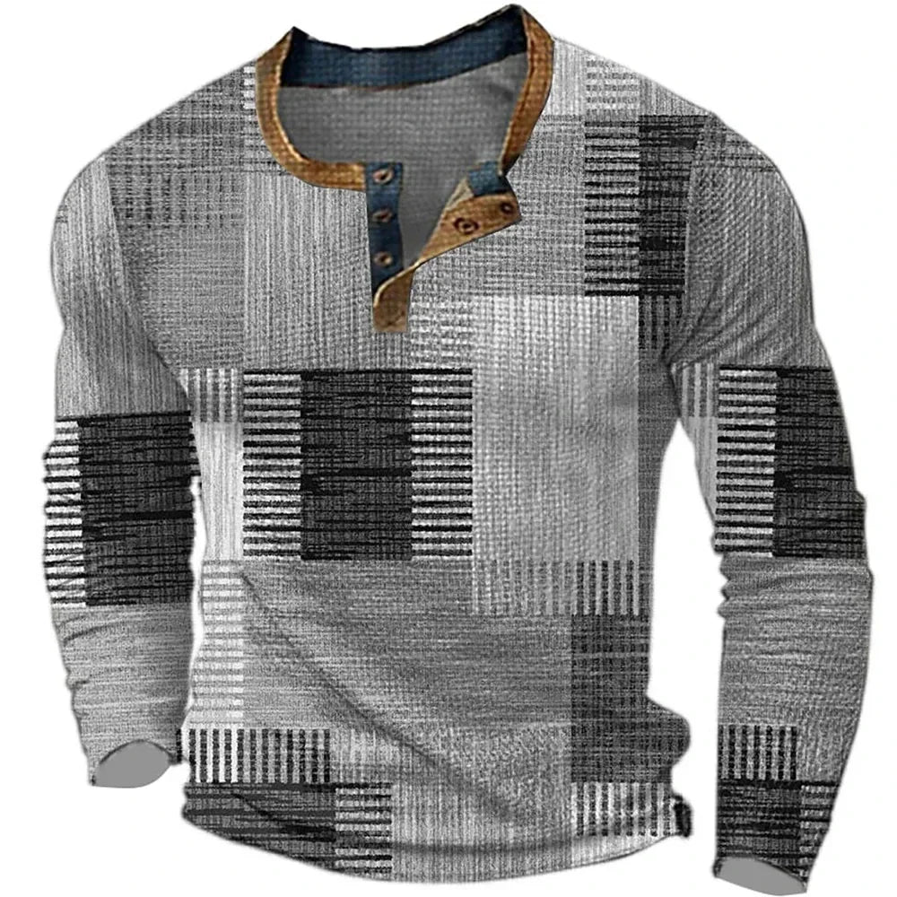 Men's Henley T-Shirt | Long Sleeve