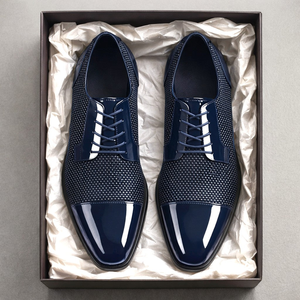 Men's Pointed Toe Derby Shoes | Lace Up