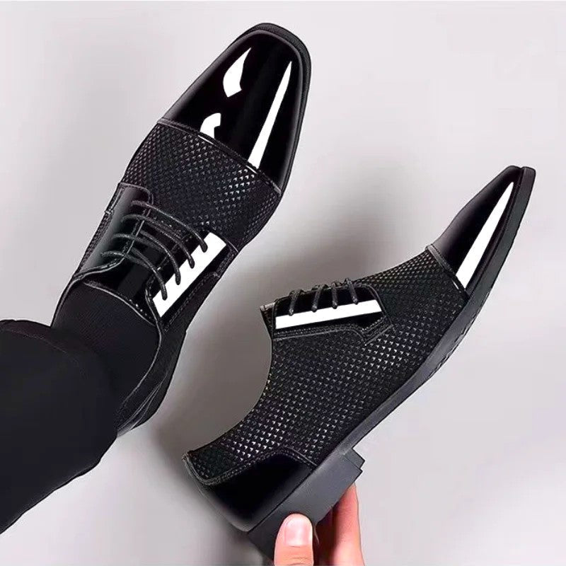 Men's Pointed Toe Derby Shoes | Lace Up