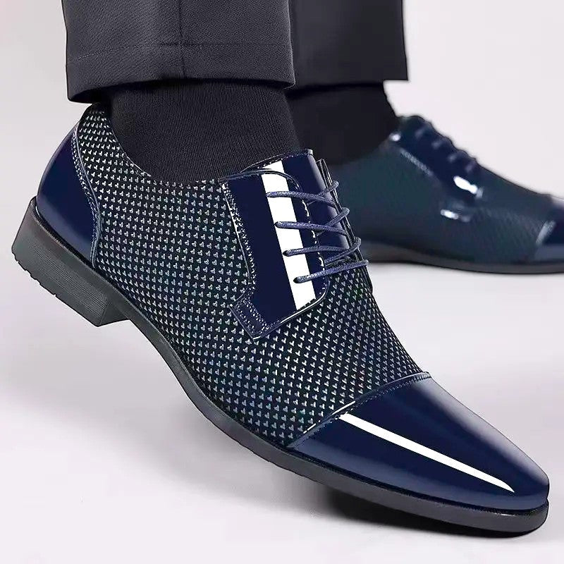 Men's Pointed Toe Derby Shoes | Lace Up