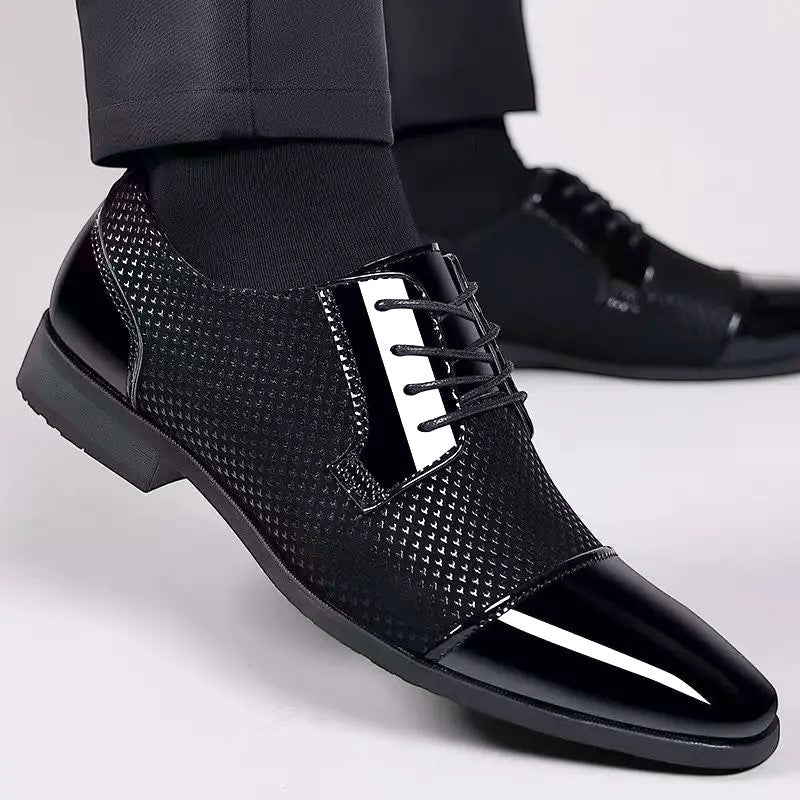 Men's Pointed Toe Derby Shoes | Lace Up