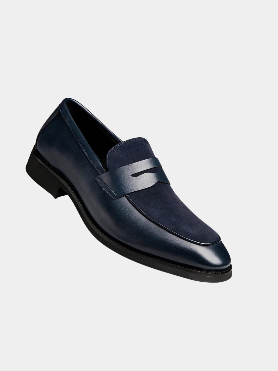 Men's Slip On Penny Loafers | Suede-Look