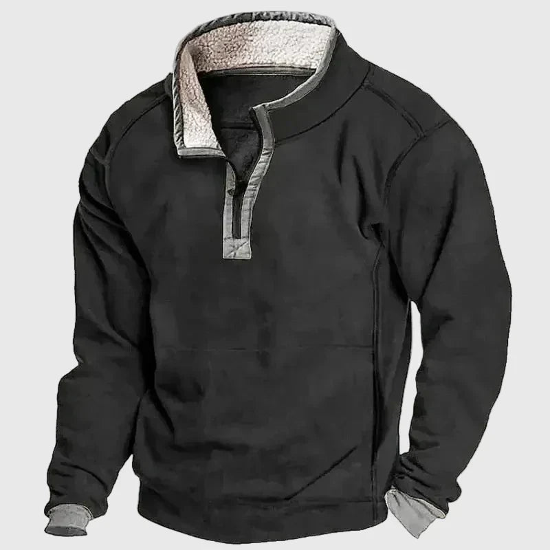 Men's Funnel Neck Sweatshirt Jumper | Quarter Zip