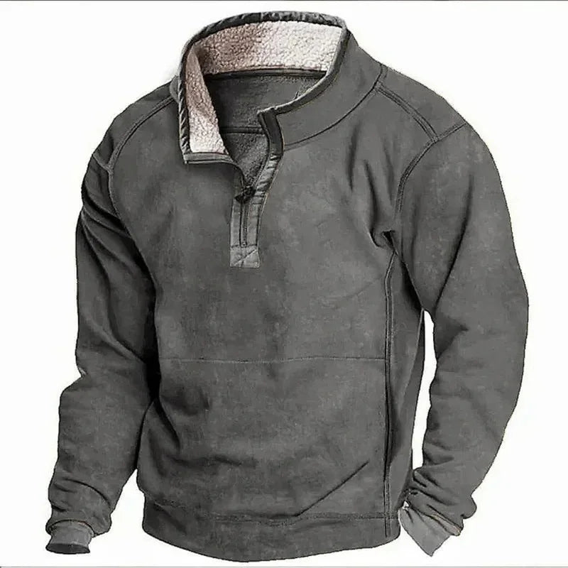 Men's Quarter Zip Funnel Neck Jumper | Regular Fit