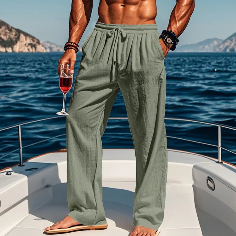 Men's Loose Beach Trousers | Wide Leg