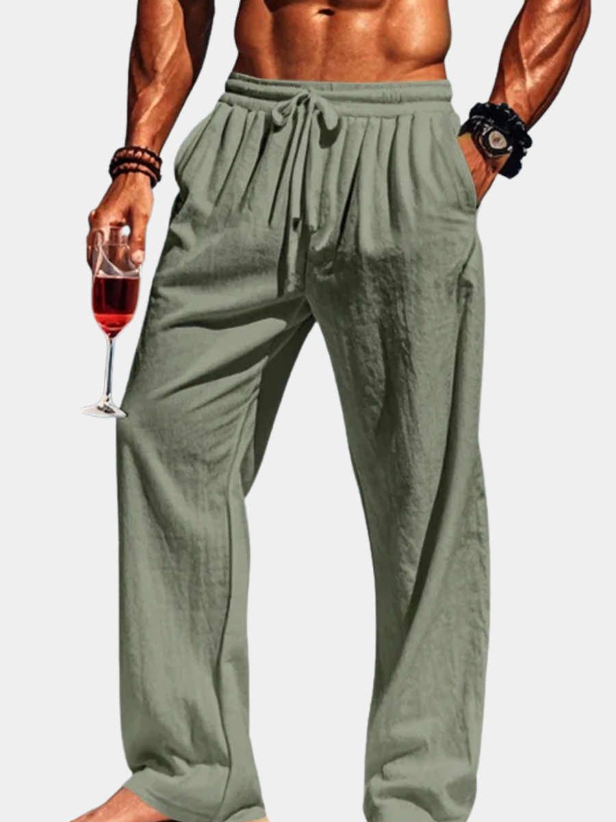 Men's Loose Beach Trousers | Wide Leg