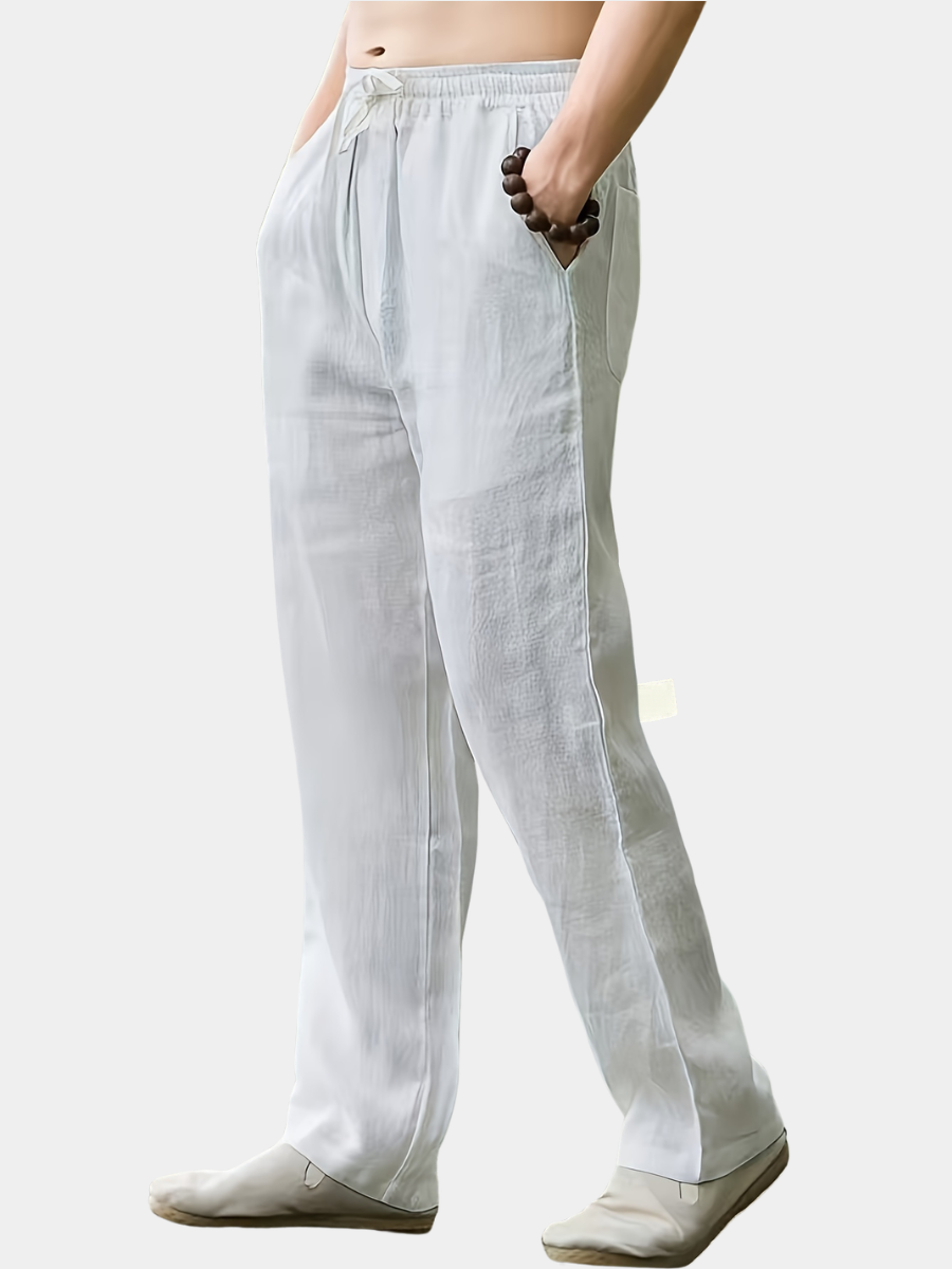 Men's Drawstring Trousers | Straight Leg