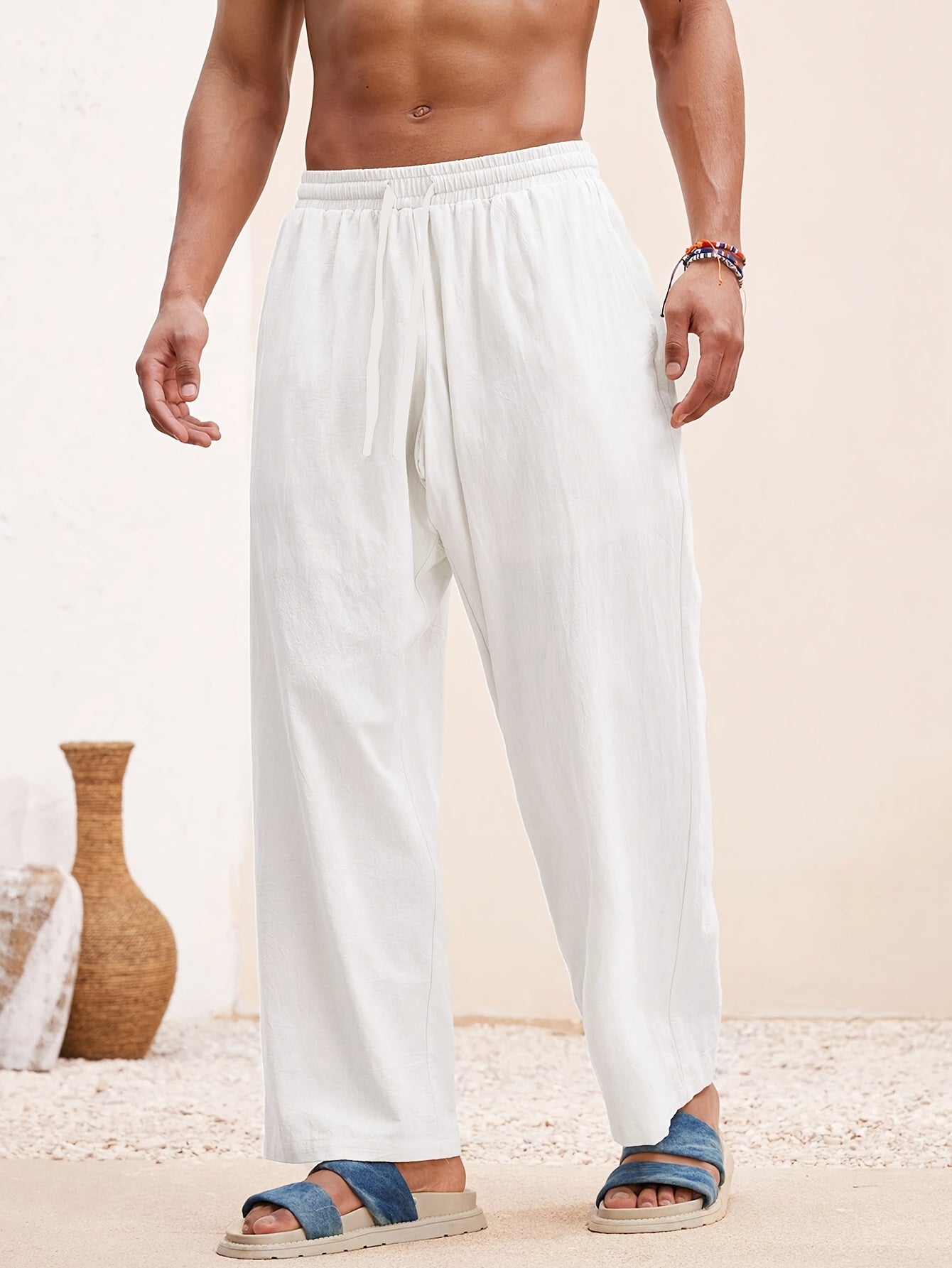 Men's Beach Trousers | Wide Leg