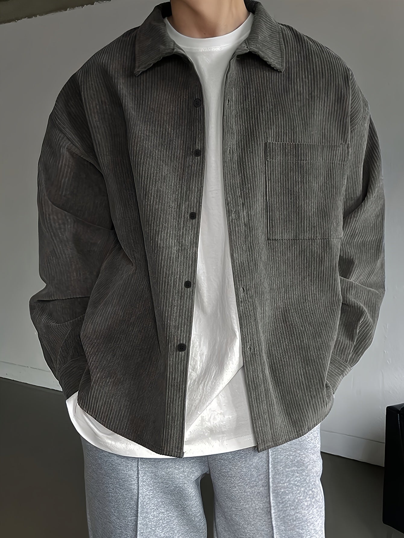 Men's Oversized Overshirt | Long Sleeve