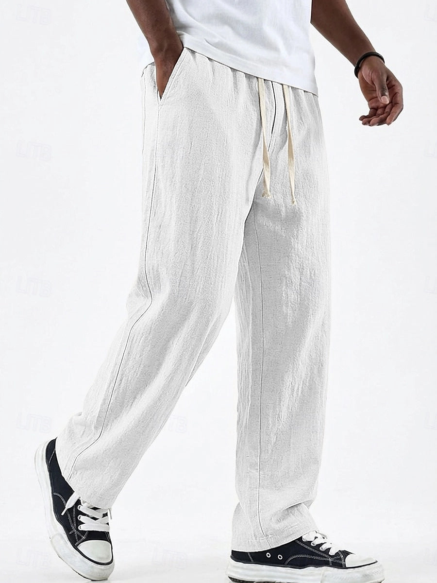 Men's Loose Straight Leg Trousers | Relaxed Fit