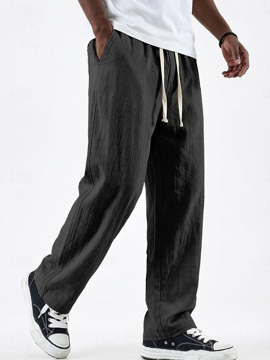 Men's Loose Straight Leg Trousers | Relaxed Fit