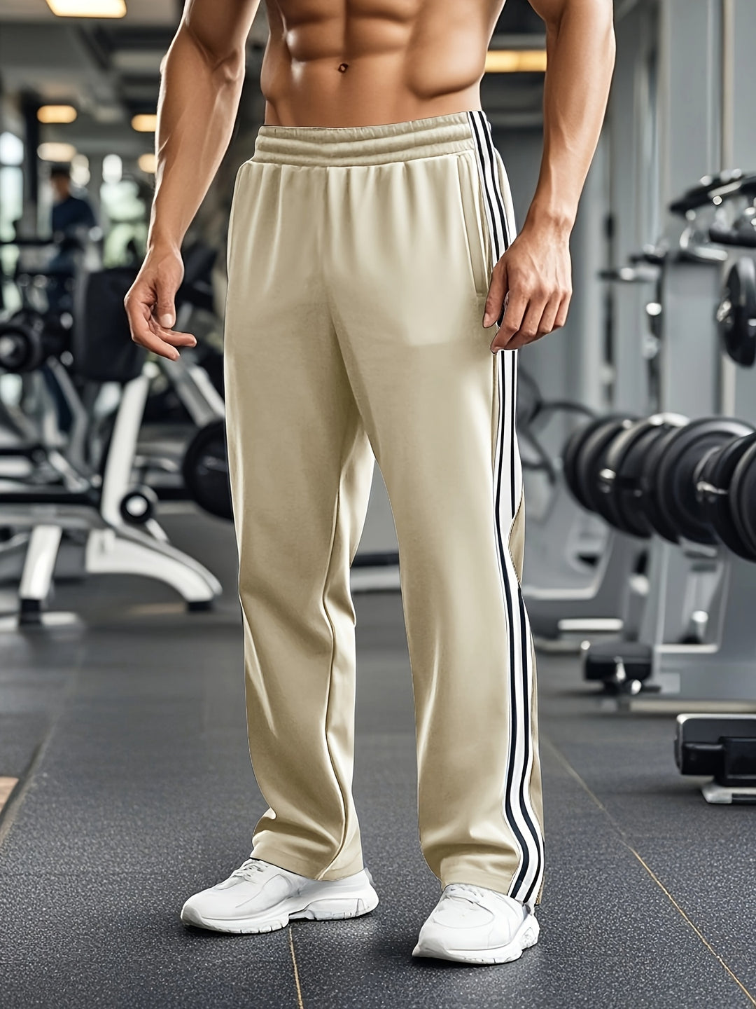 Men's Work Trousers | Side Stripe