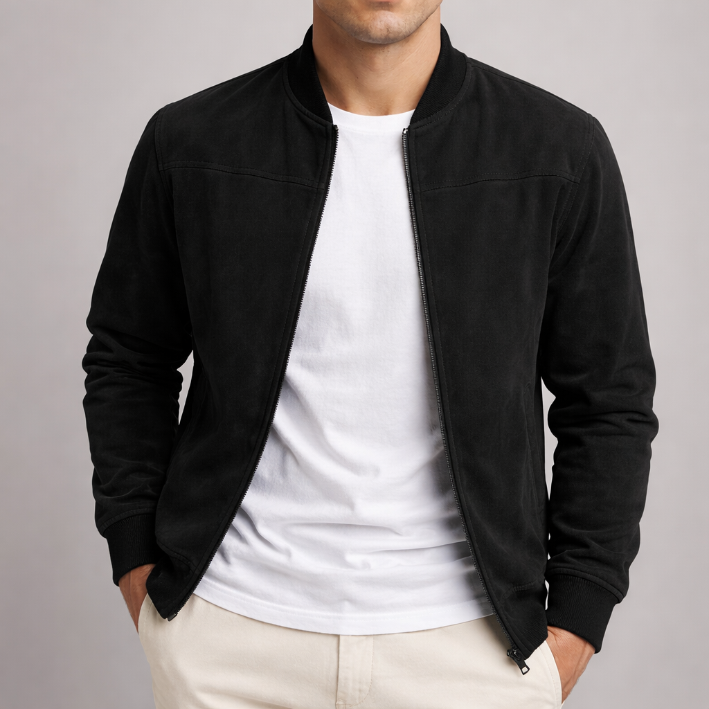 Men's Bomber Jacket | Ribbed Cuffs