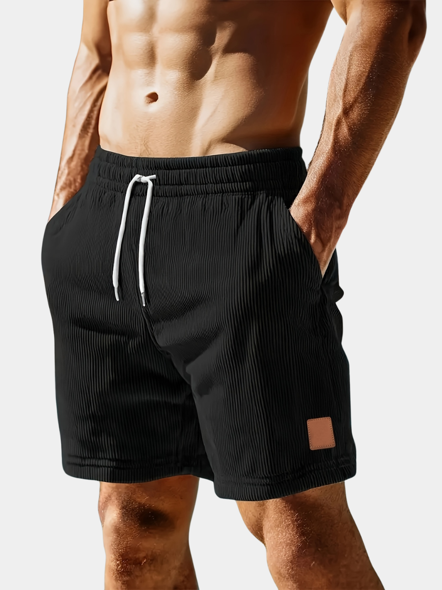 Men's Ribbed Shorts | Drawstring