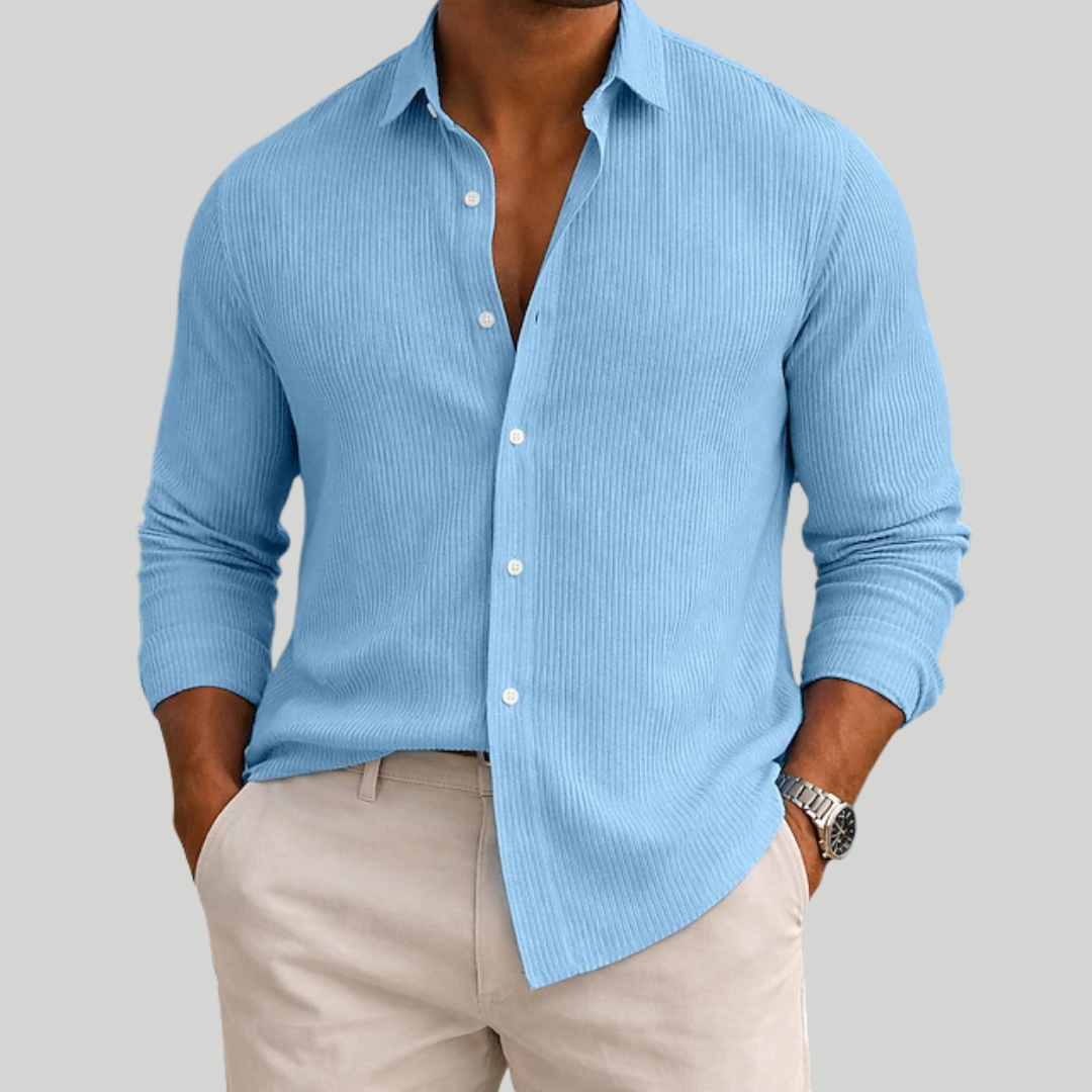 Men's Textured Shirt | Long Sleeve