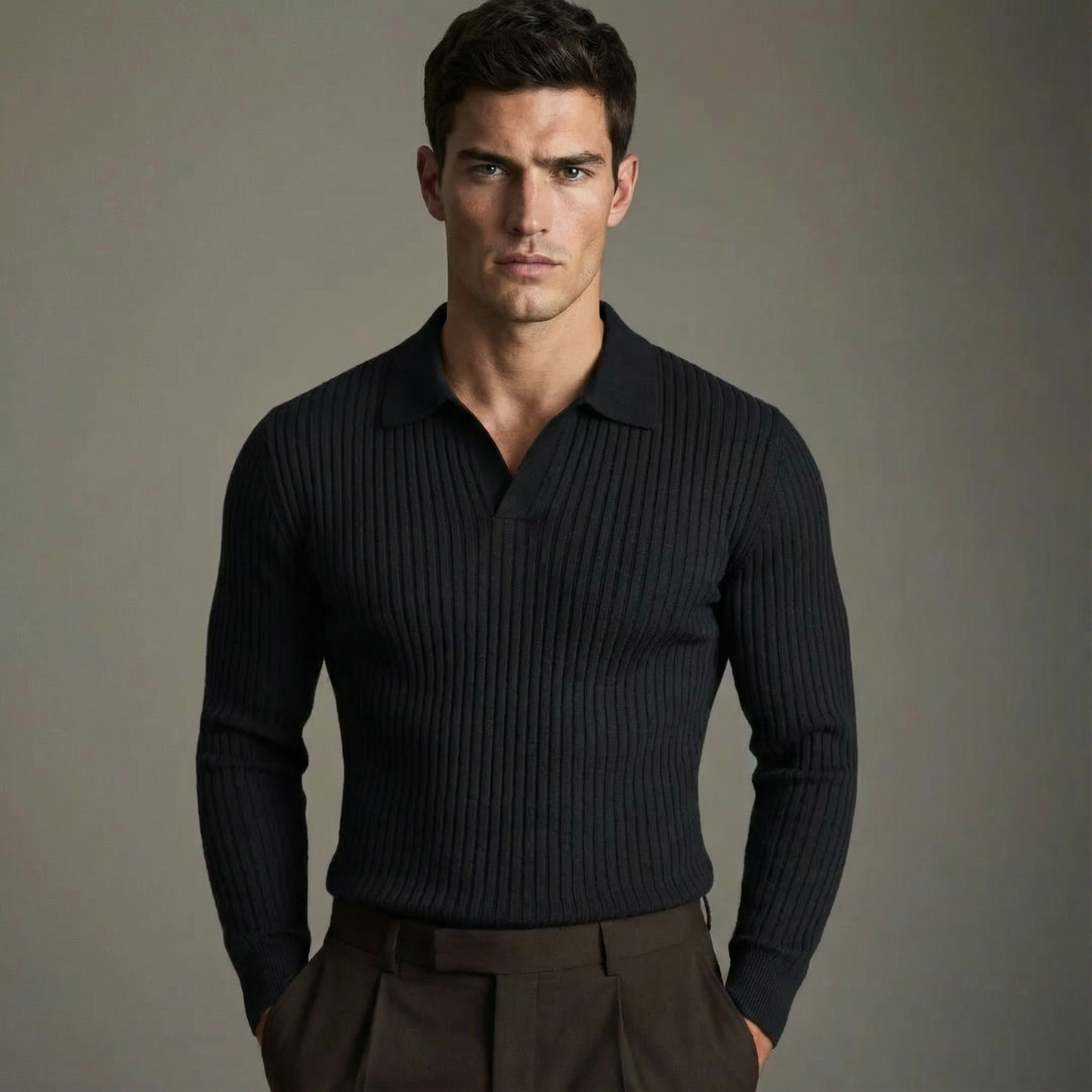 Men's Collar Polo Shirt | Open