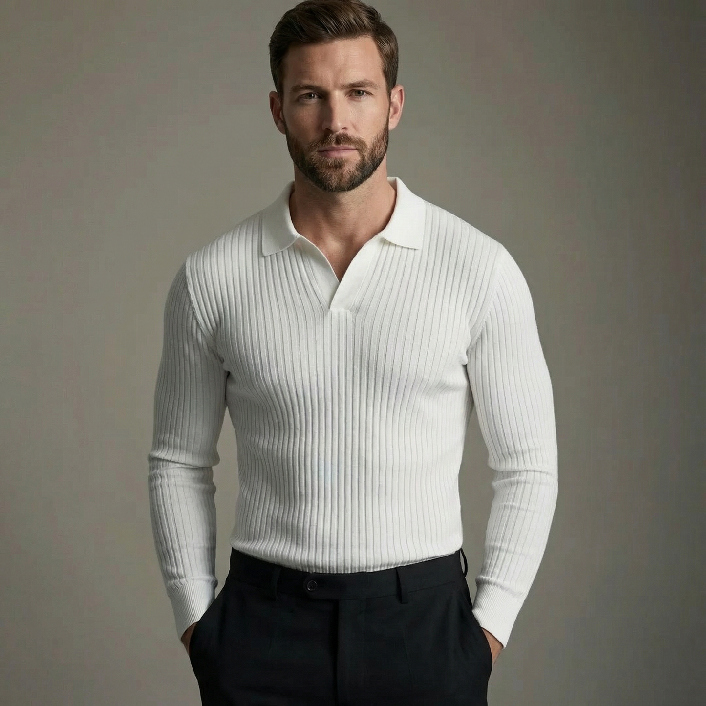 Men's Collar Polo Shirt | Open