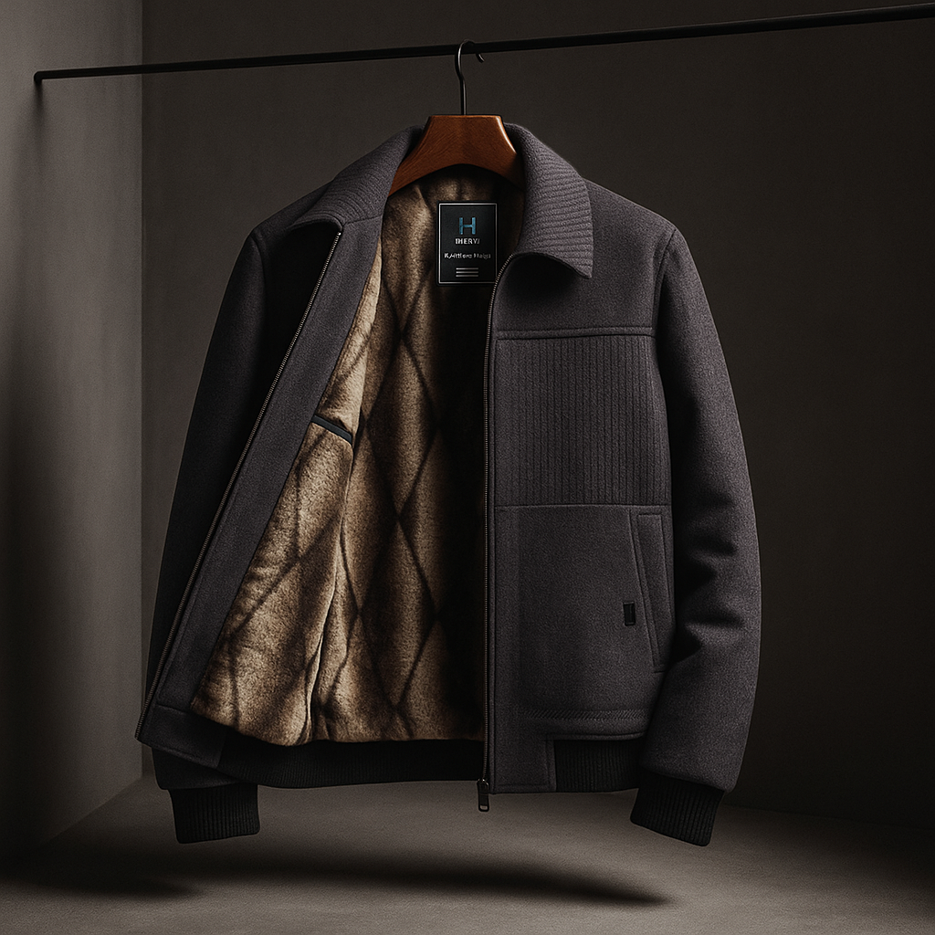 Men's Ribbed Bomber | Zip Up