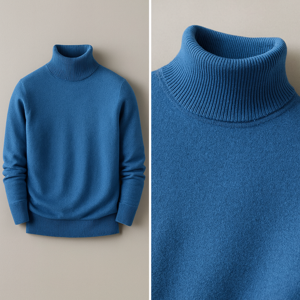 Men's Knitted Jumper | Turtle Neck