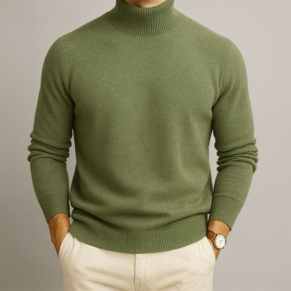 Men's Knitted Jumper | Turtle Neck