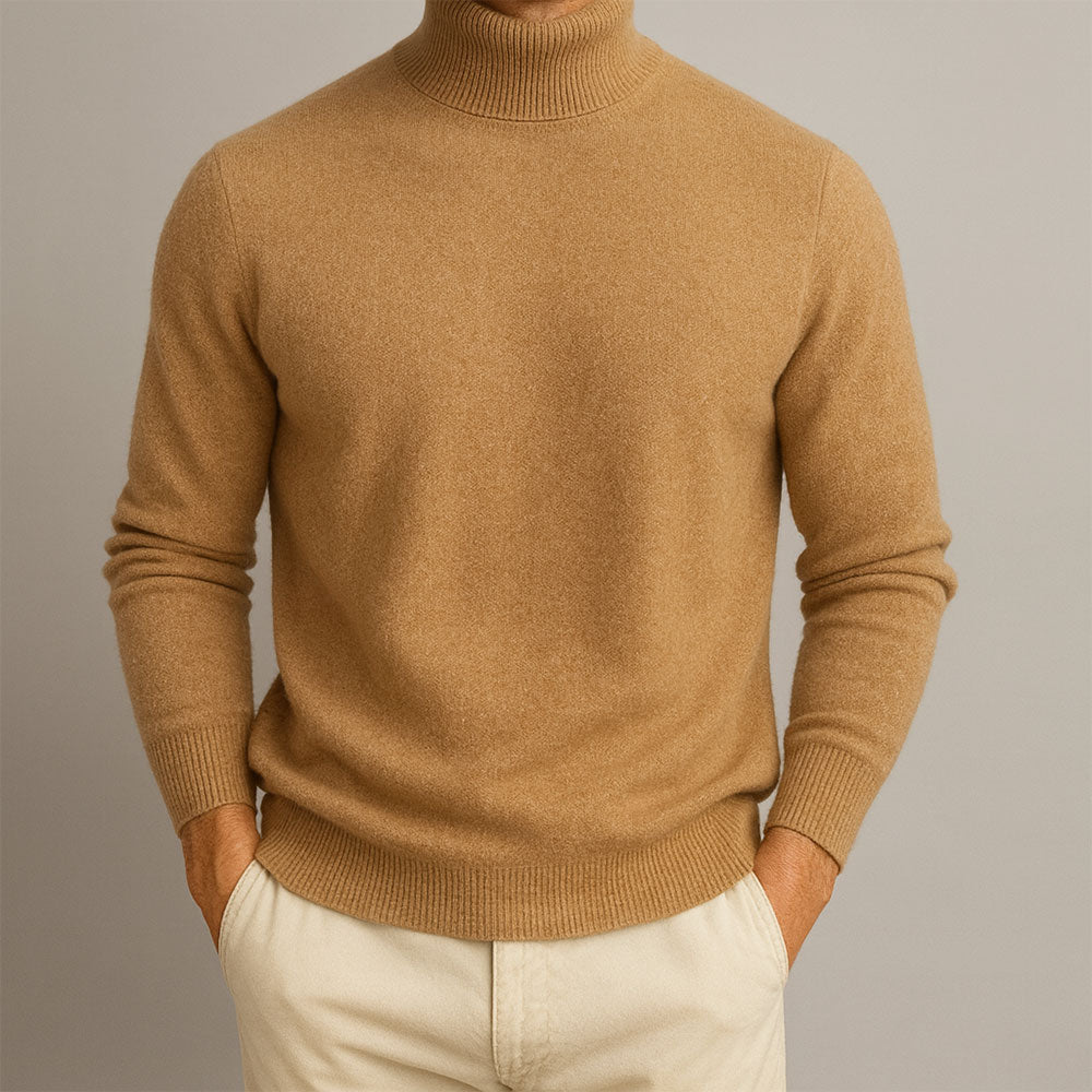 Men's Knitted Jumper | Turtle Neck