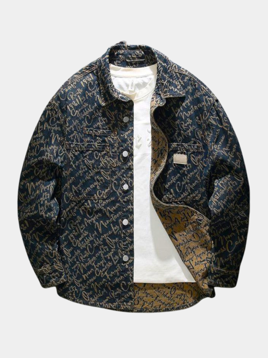Men's Printed Overshirt | Long Sleeve