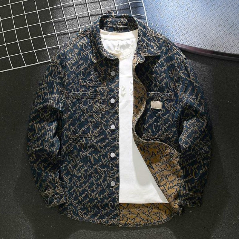 Men's Printed Overshirt | Long Sleeve