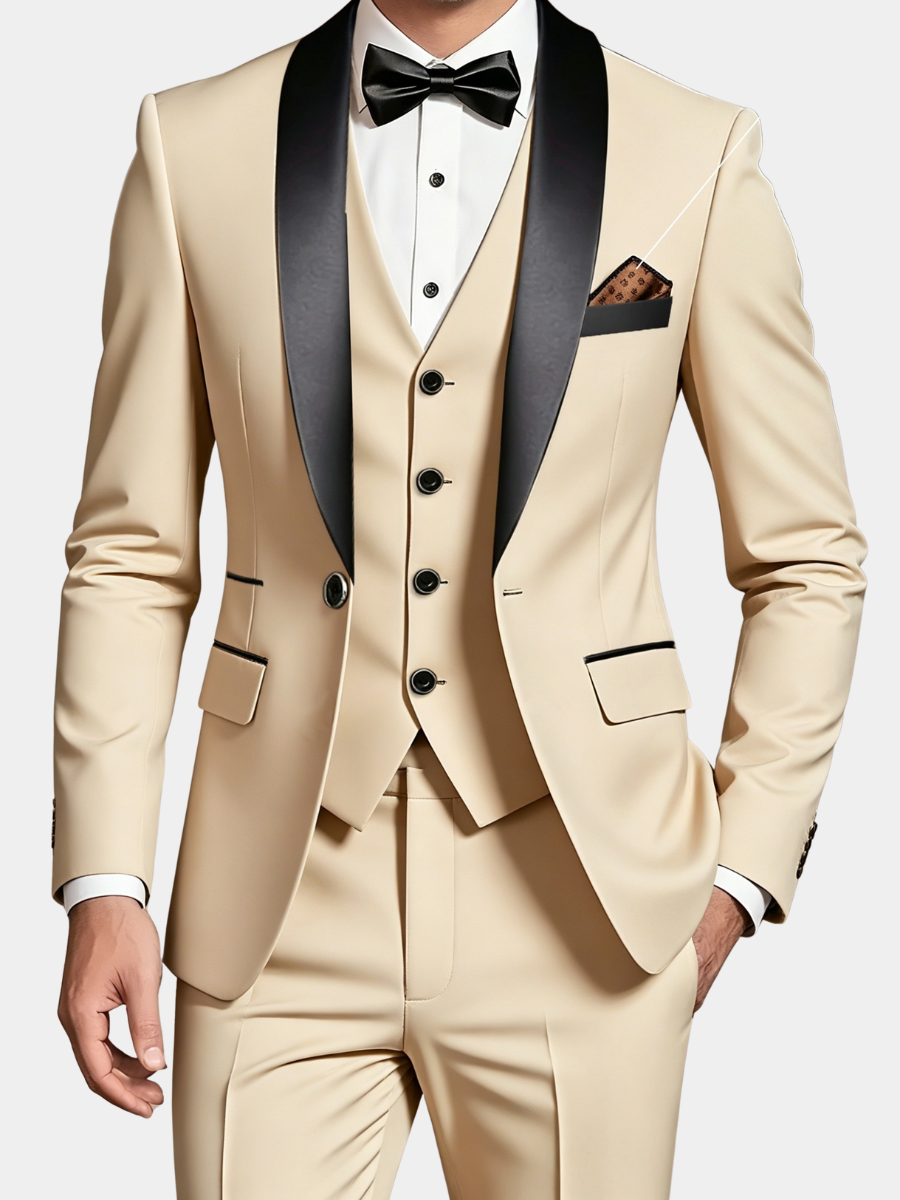 Men's Shawl Collar Tuxedo Suit | 3 Piece