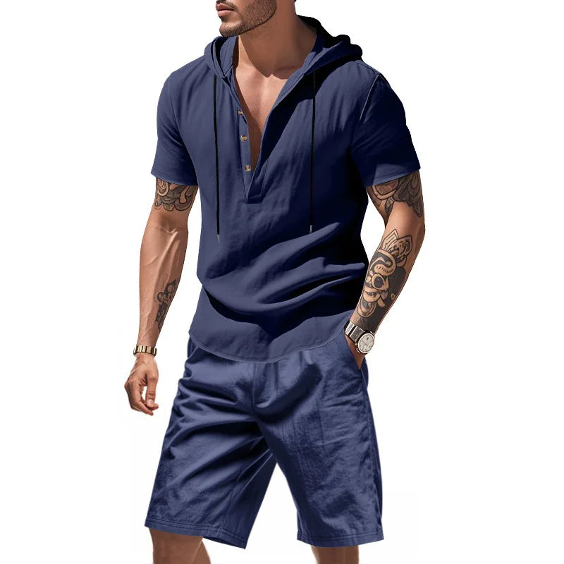 Men's Short Set Hoodie | Hooded