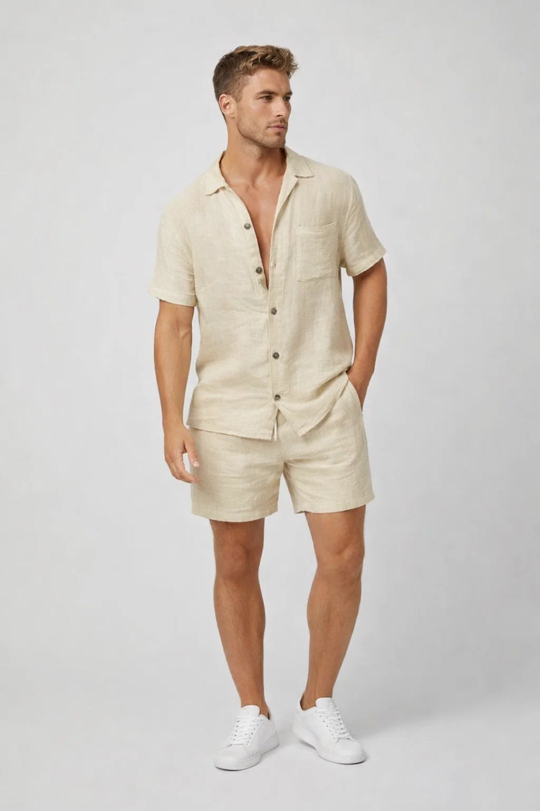 Men's Camp Collar Shirt | Short Sleeve