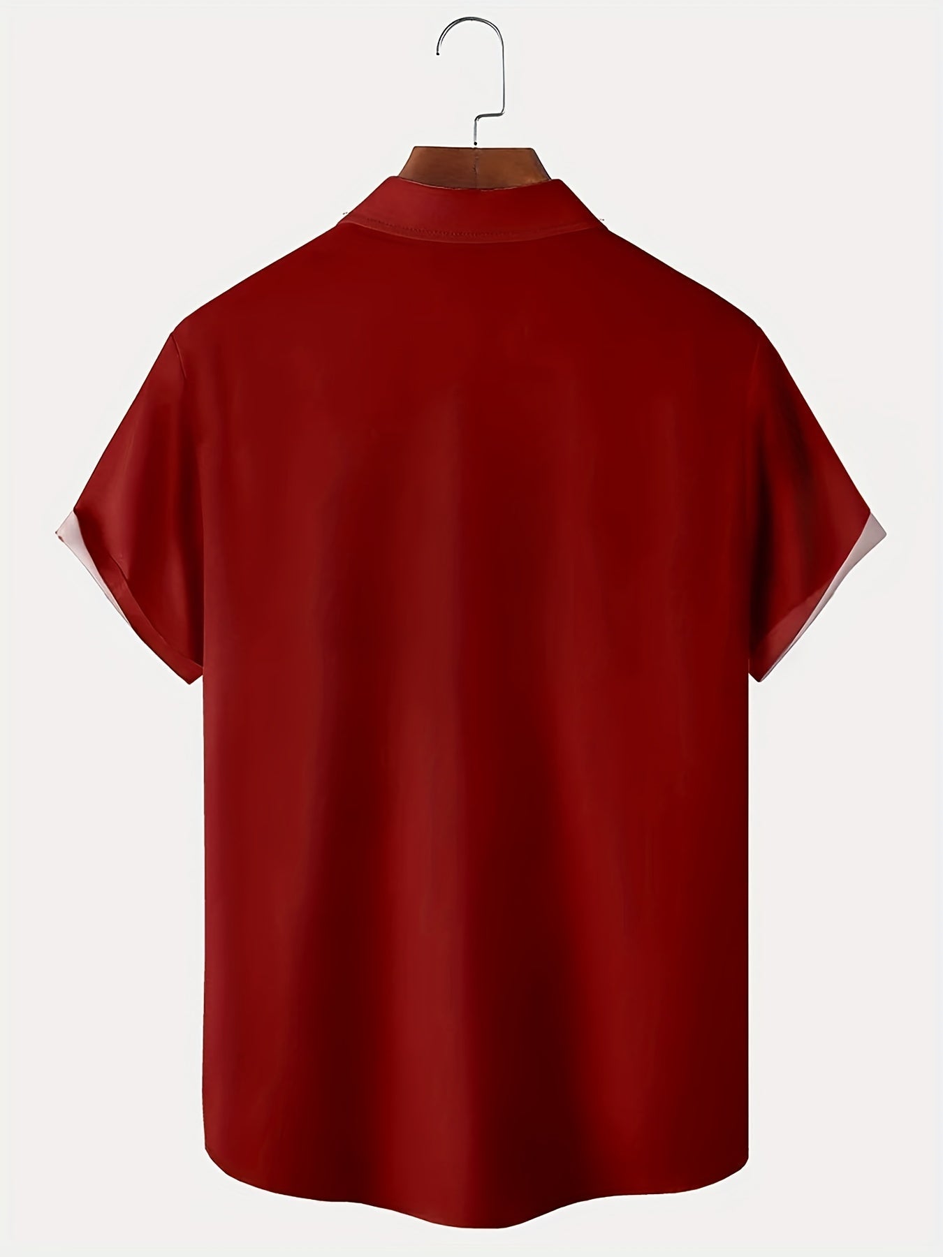 Men's Short Sleeve Bowling Shirt | Striped