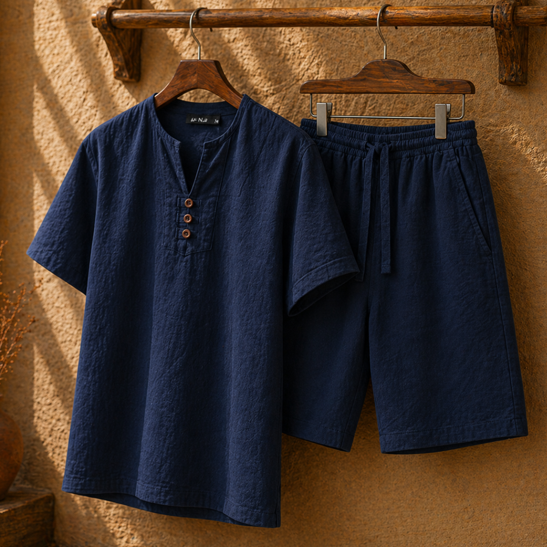 Men's Designer Henley T-Shirt | Short Sleeve