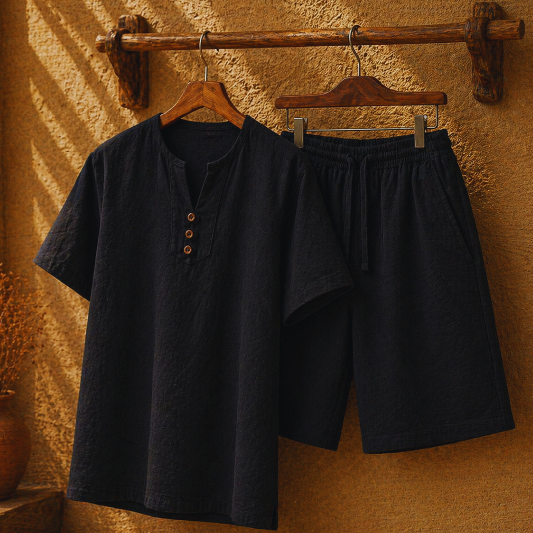Men's Designer Henley T-Shirt | Short Sleeve