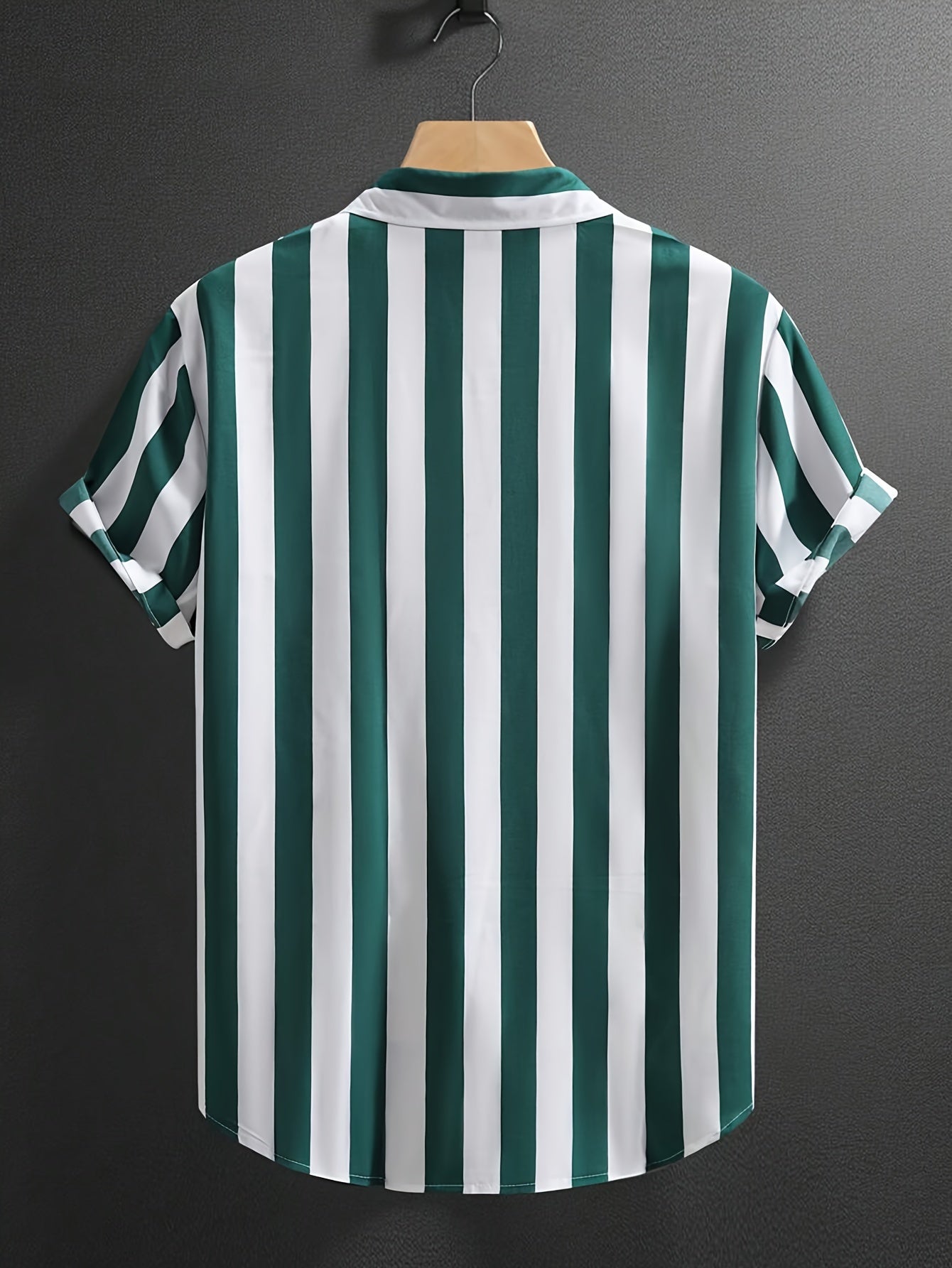 Men's Vertical Striped Shirt | Short Sleeve