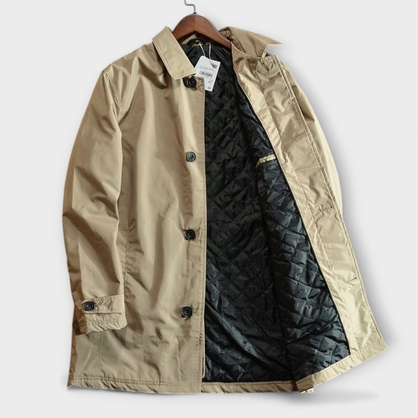 Men's Single-Breasted Mac Coat | Waterproof