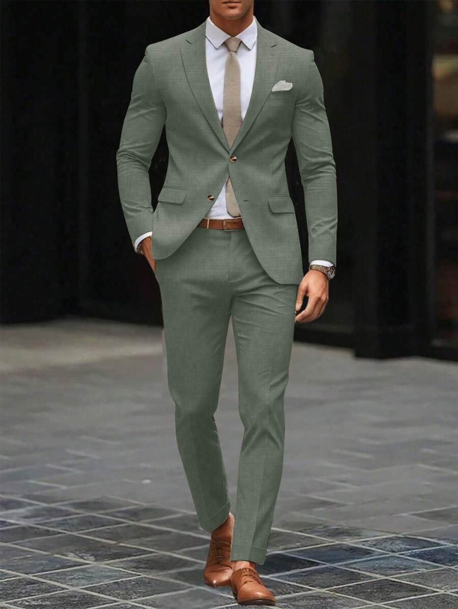Men's Slim Fit Two Piece Suit | Notch Lapel