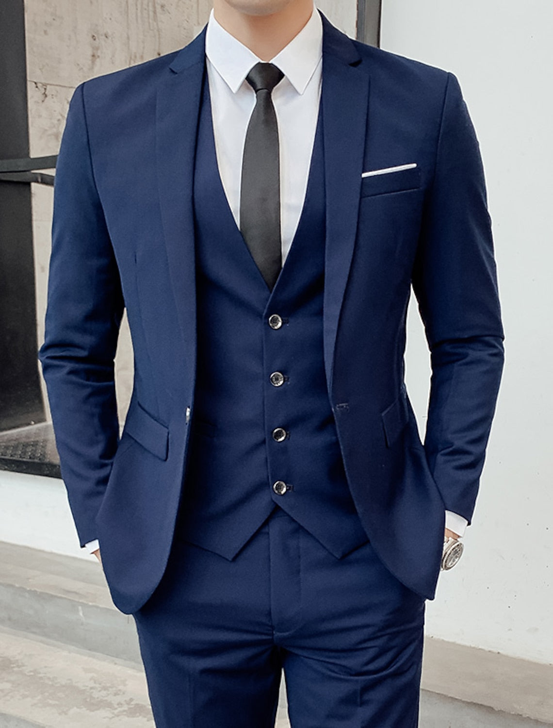 Men's Slim Fit Three Piece Suit | Wedding